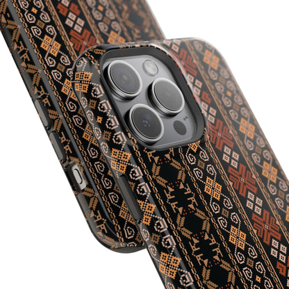 Floral Tatriz geometric Design - Iphone Magnetic Tough Case