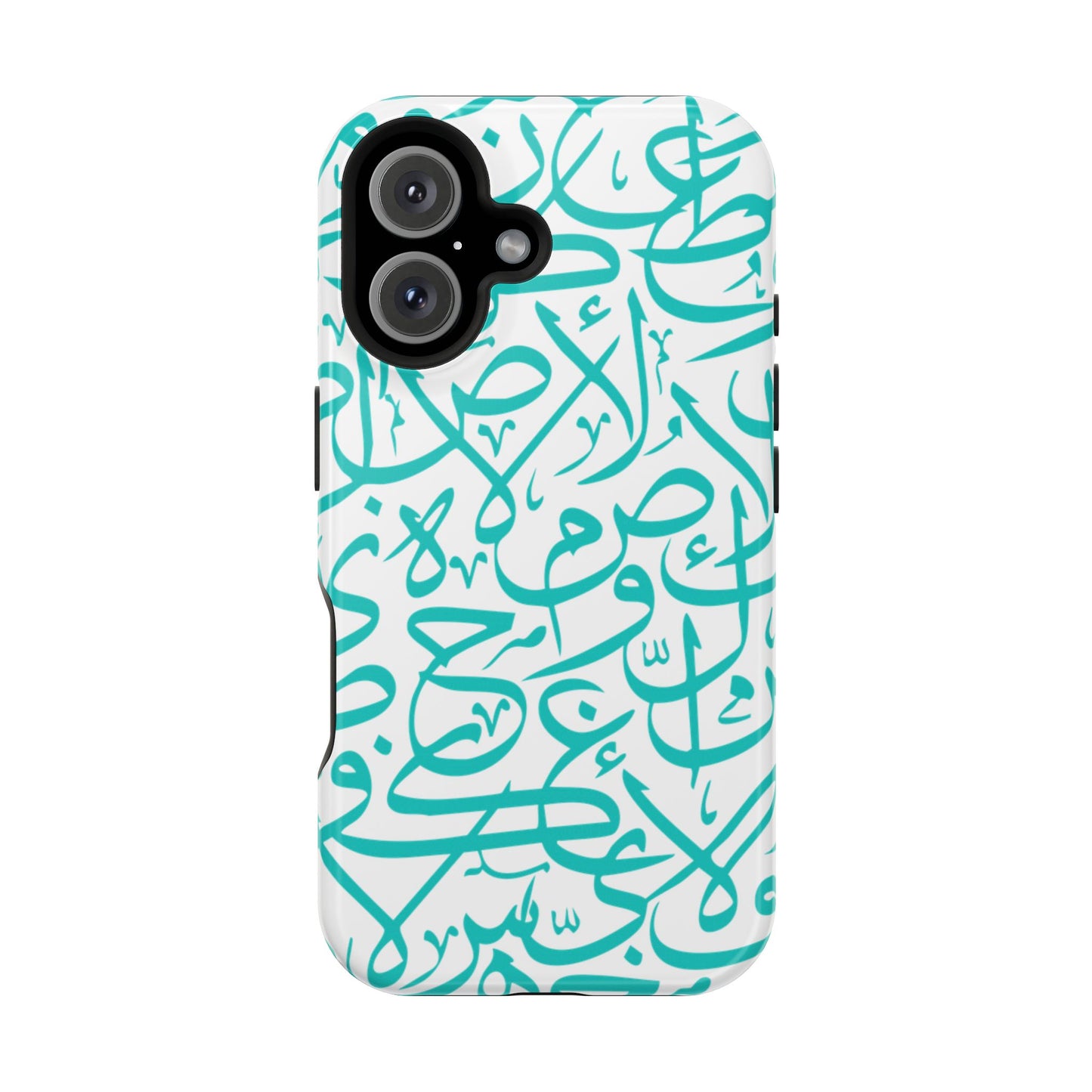 Beige and Blue Arabic Letters  Iphone Magnetic Tough Cases