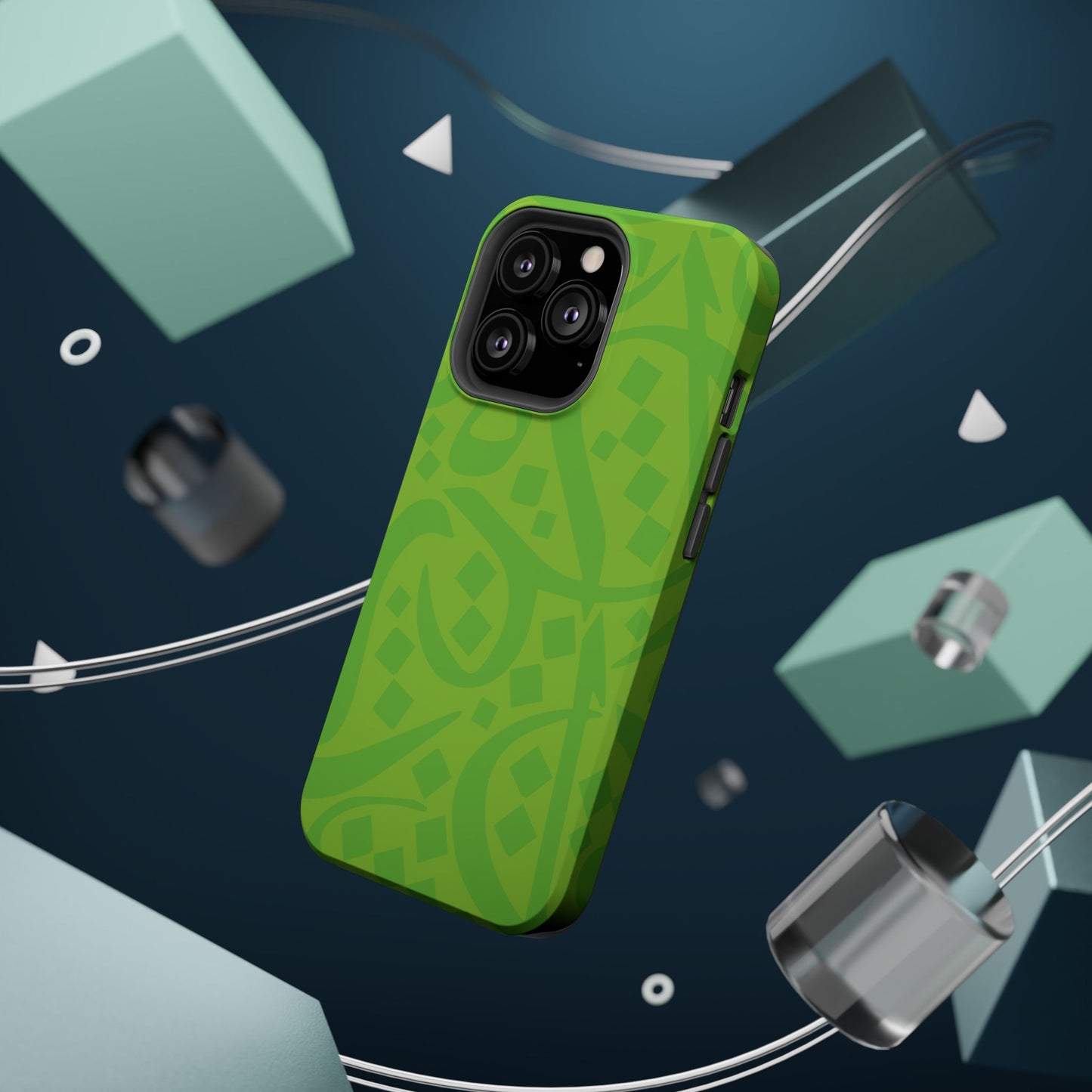 Green calligraphy Design - Iphone Magnetic Tough Case