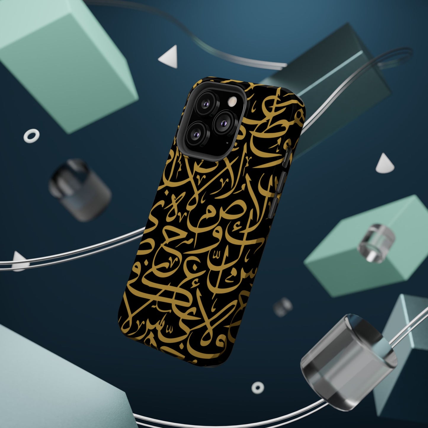 Black and Gold Arabic Letters  Iphone Magnetic Tough Cases