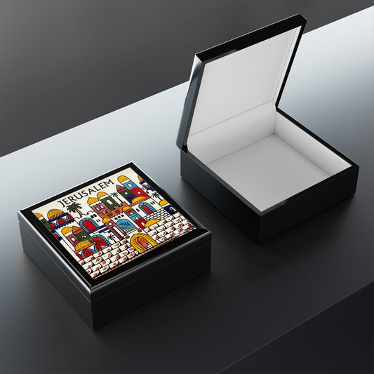 Jerusalem - Artistic Jewelry Box with Floral Design | Perfect Gift for Special Occasions