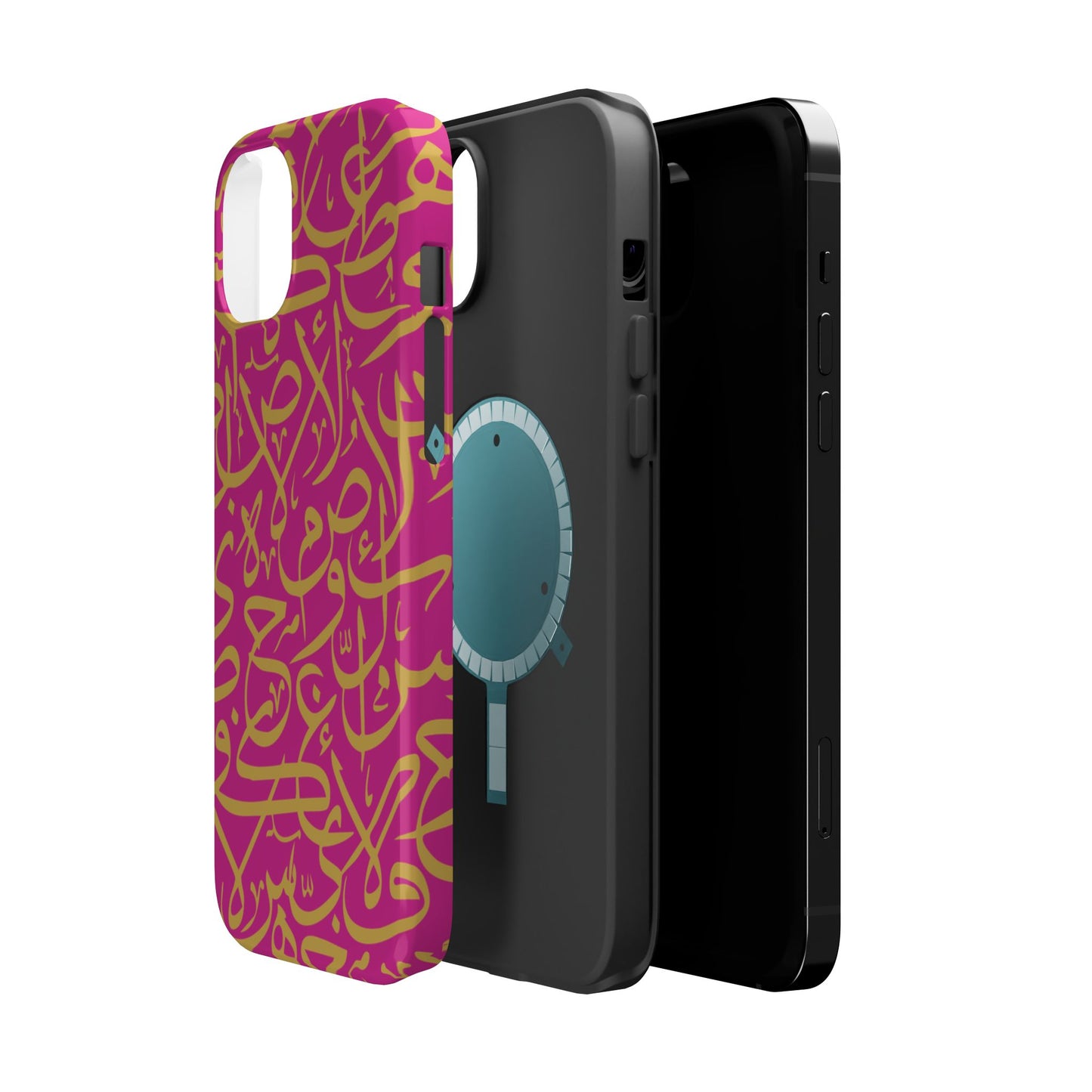 Pink and Gold Arabic Letters  Iphone Magnetic Tough Cases