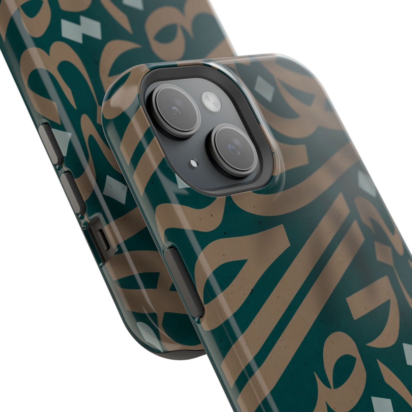 Gold and Green Arabic Calligraphy Design - Iphone Magnetic Tough Case