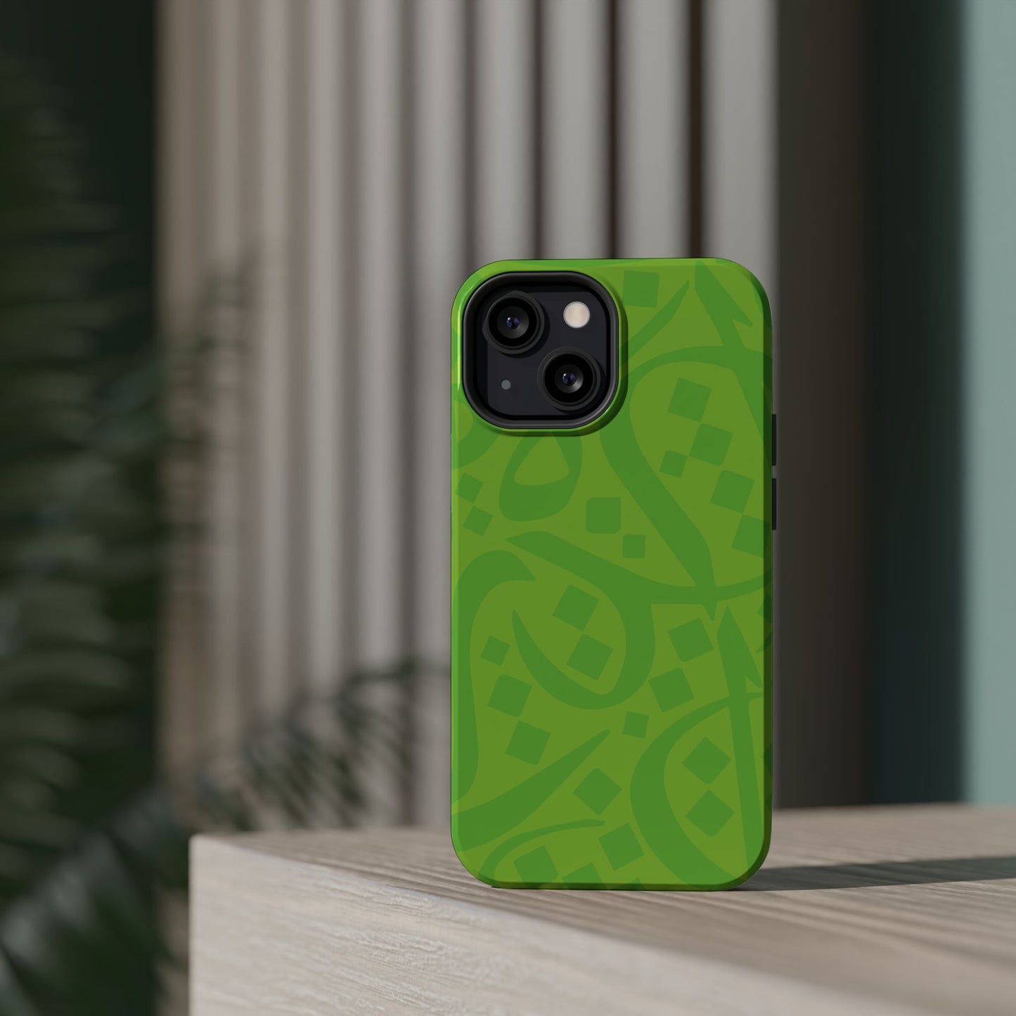 Green calligraphy Design - Iphone Magnetic Tough Case