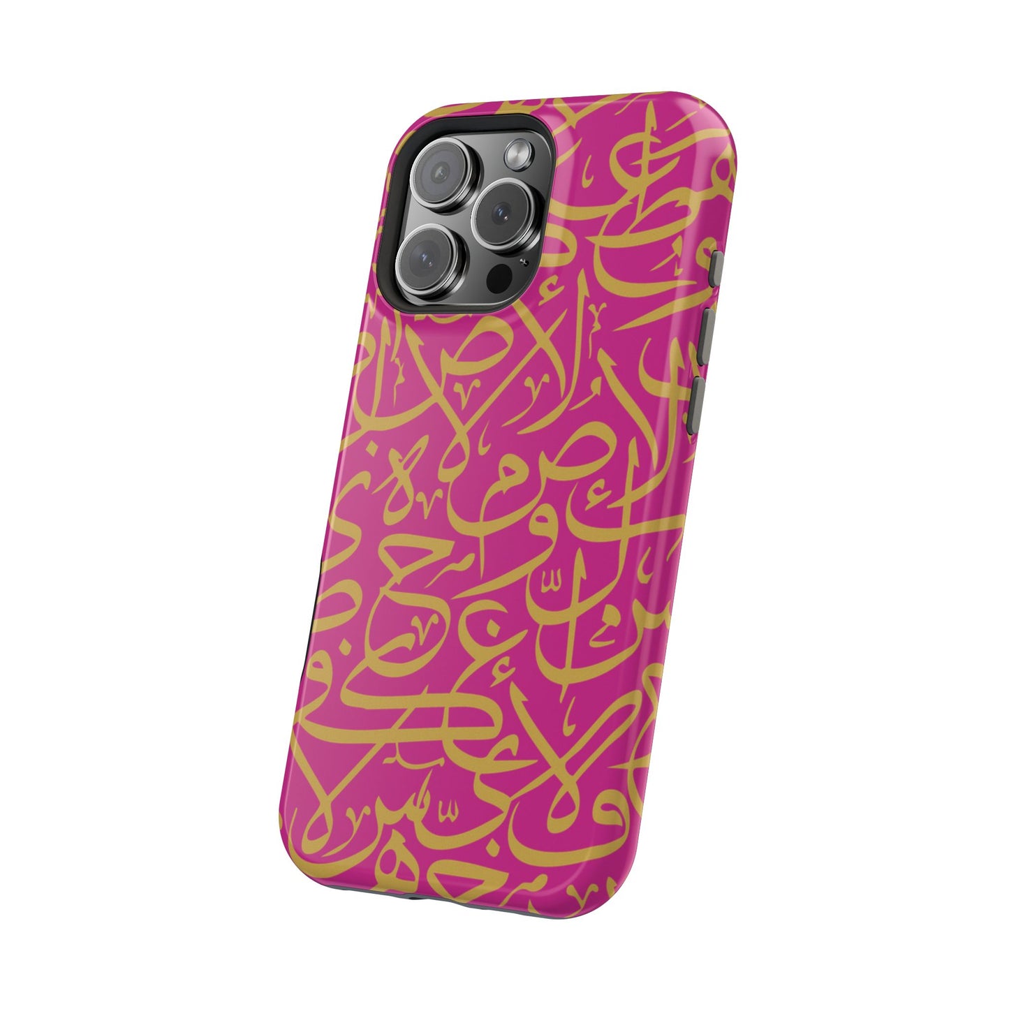 Pink and Gold Arabic Letters  Iphone Magnetic Tough Cases