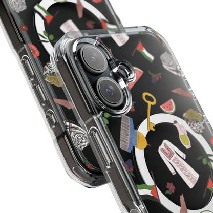 Palestinian Symbols MagSafe Clear Phone Case