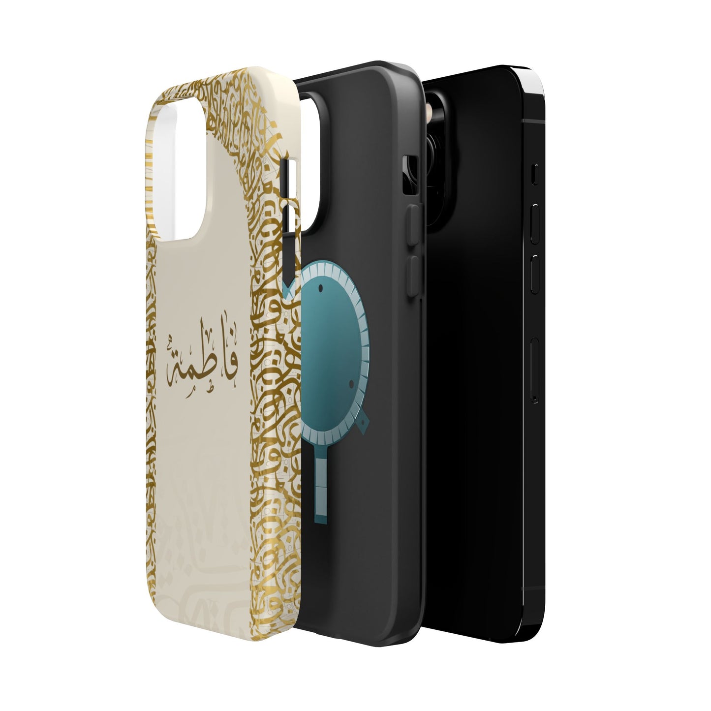Personalized Arabic Calligraphy - IPhone Magnetic Impact-Resistant Cases - Golden Arabic Letters  Design