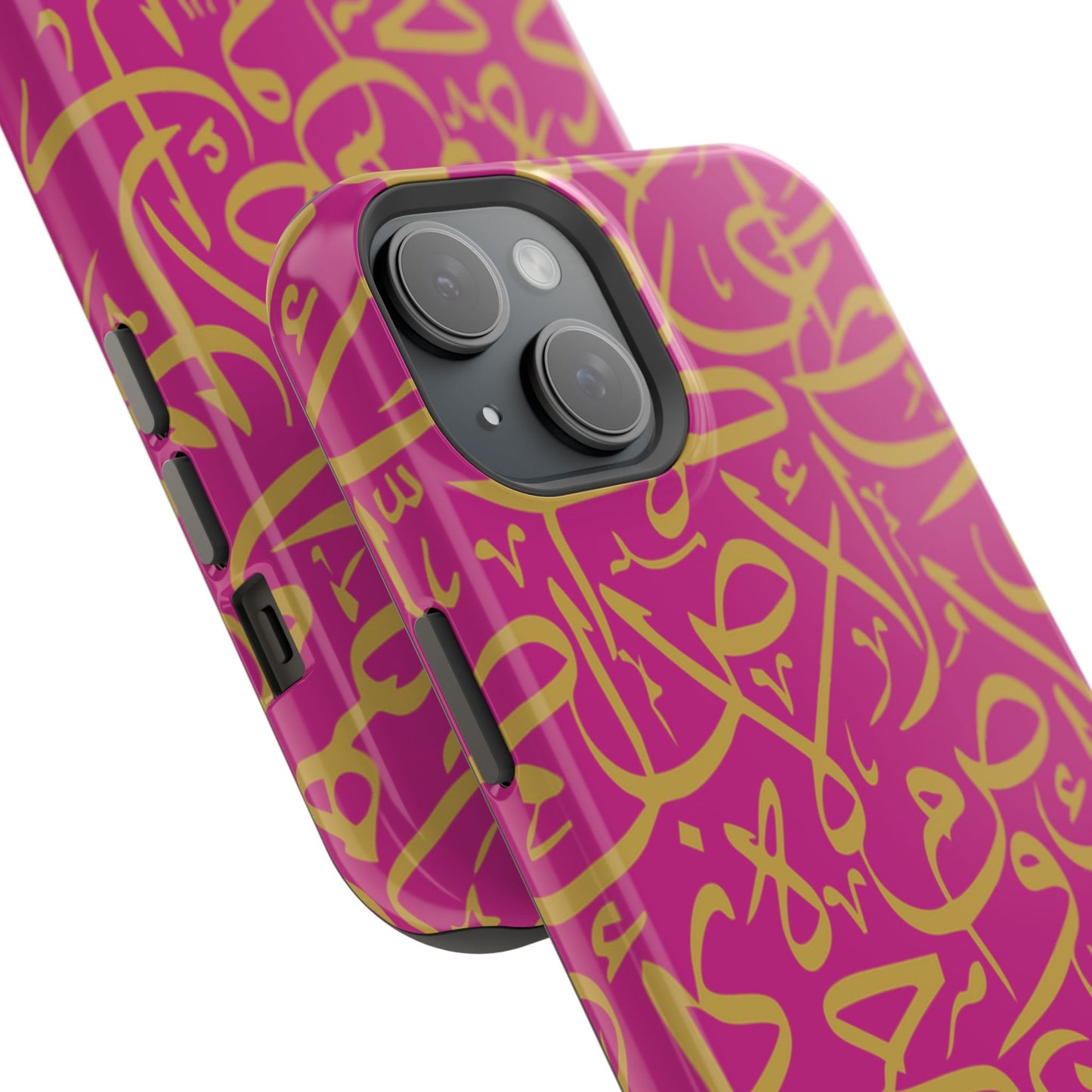 Pink and Gold Arabic Letters  Iphone Magnetic Tough Cases