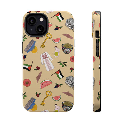 Palestinians Symbols Design - Iphone Magnetic Tough Case