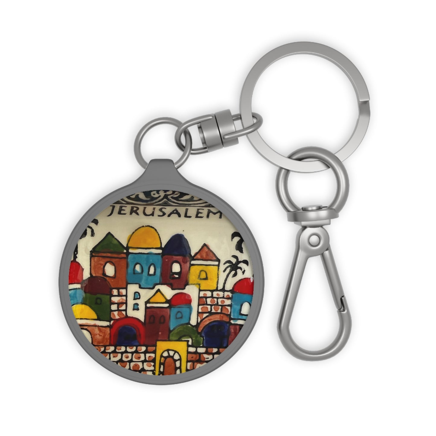 Jerusalem City  charm/ key ring - Perfect Gift