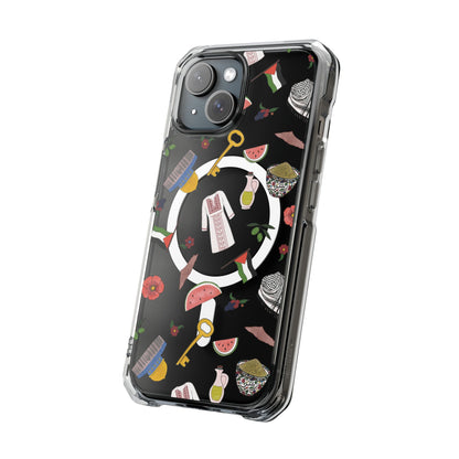 Palestinian Symbols MagSafe Clear Phone Case