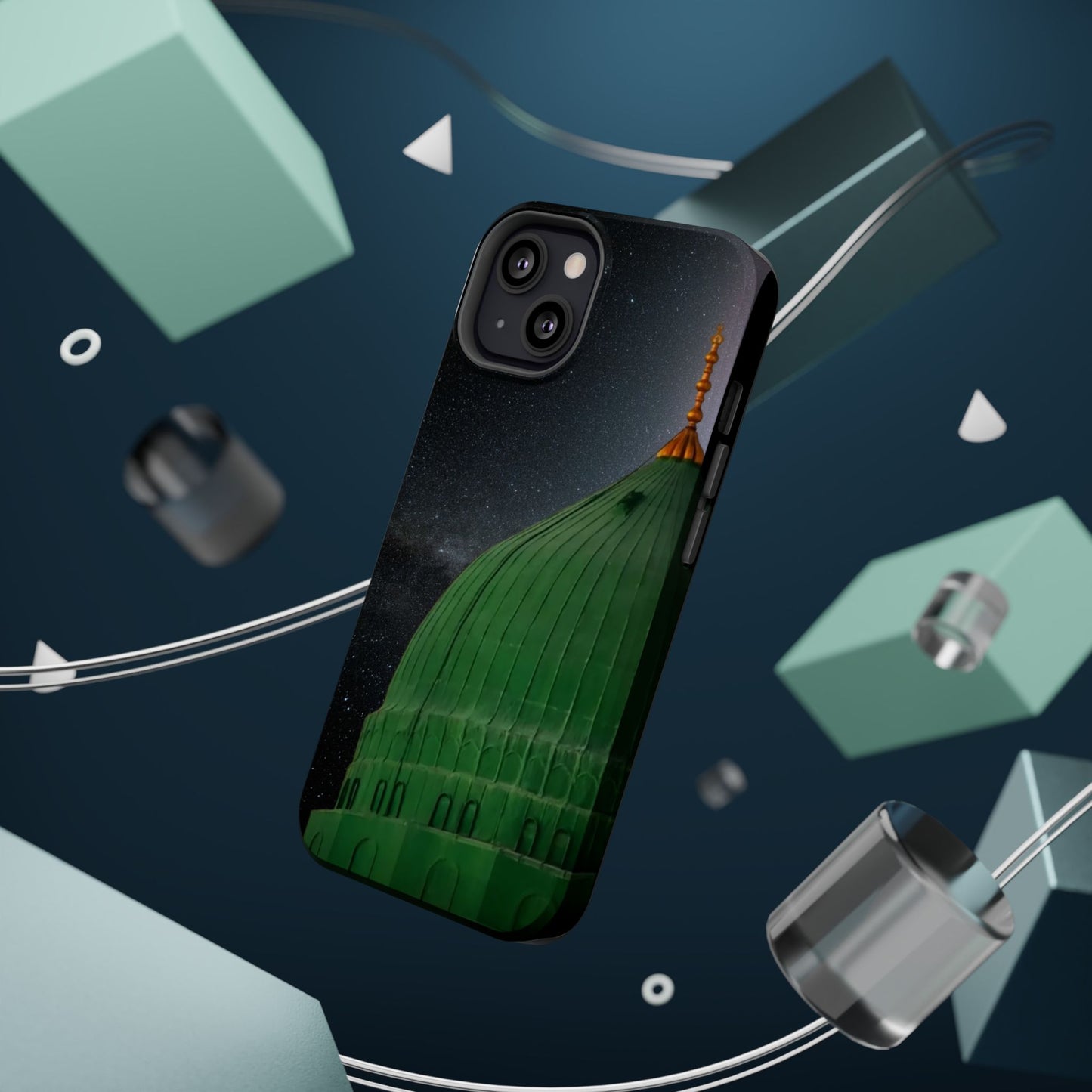 Green Dome  Design Iphone Magnetic Tough Cases