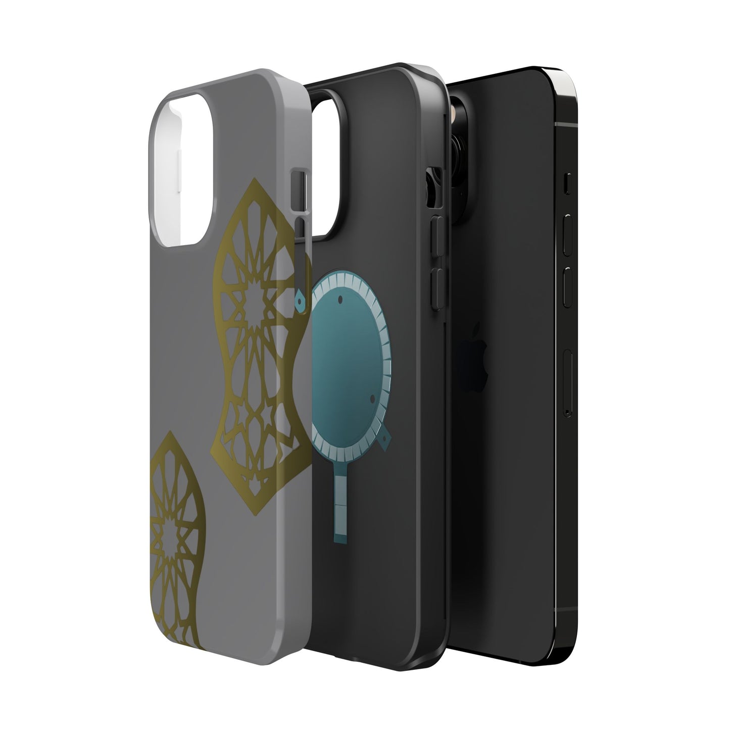 Grey and Gold Sandala Design Iphone Magnetic Tough Cases