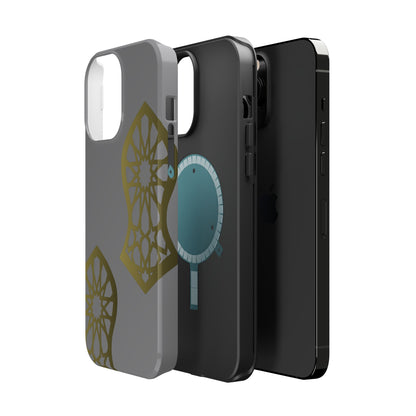 Grey and Gold Sandala Design Iphone Magnetic Tough Cases