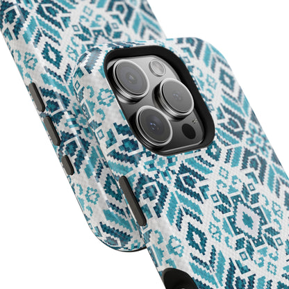 Teal Tatriz  Design - Iphone Magnetic Tough Case