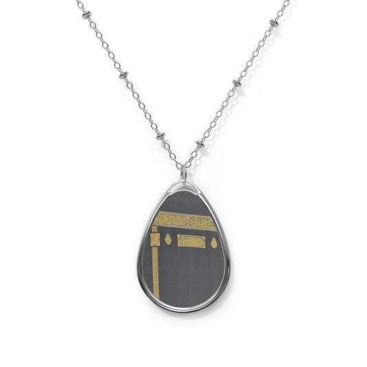 Kaaba Design Oval shape Necklace