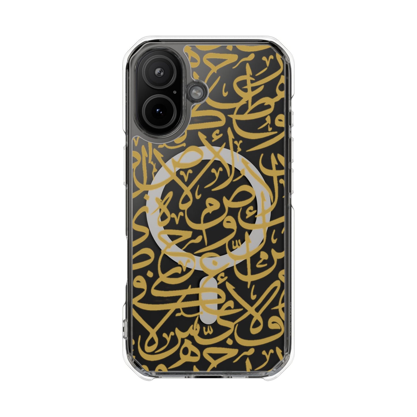Golden Arabic calligraphy Letters  MagSafe Clear Phone Case