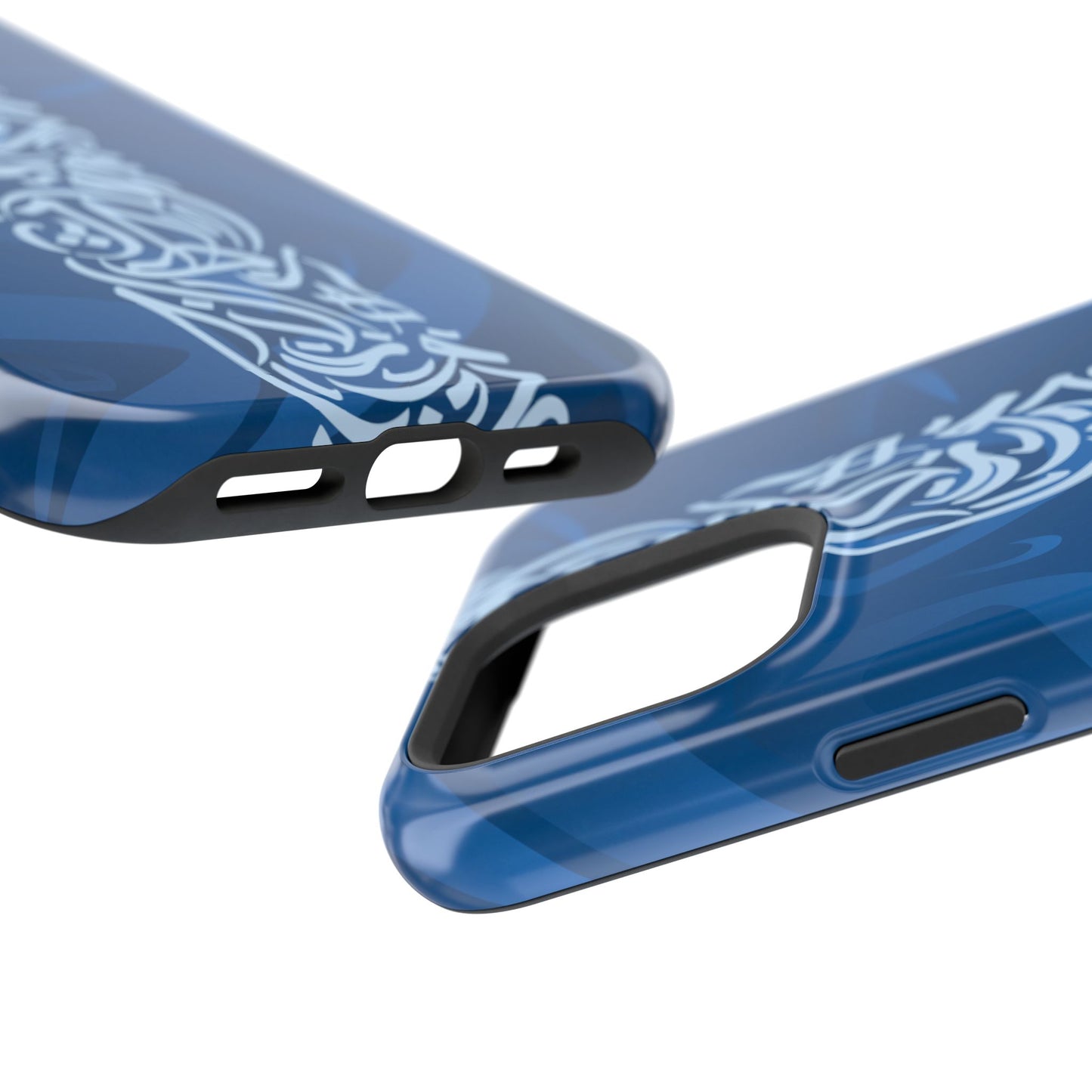 Arabic Blue Calligraphy Design Iphone Magnetic Tough Case