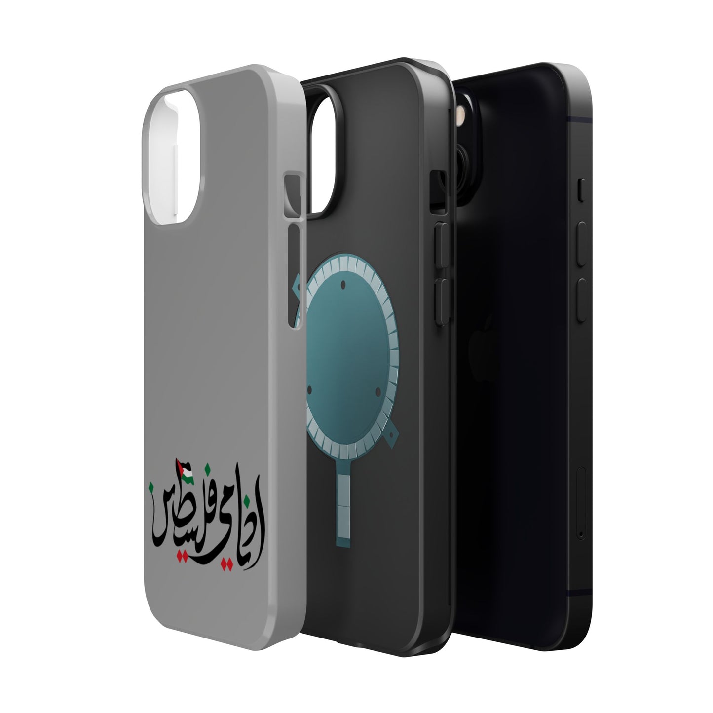 Ana Dami Filistini Grey Design - Iphone Magnetic Tough Case
