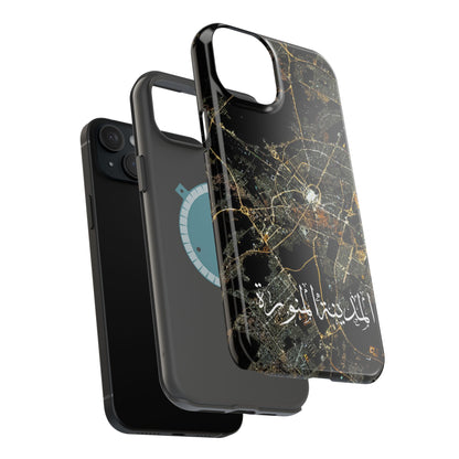 Al Madina Munawarah from Space - City of Lights- Iphone Magnetic Tough Cases