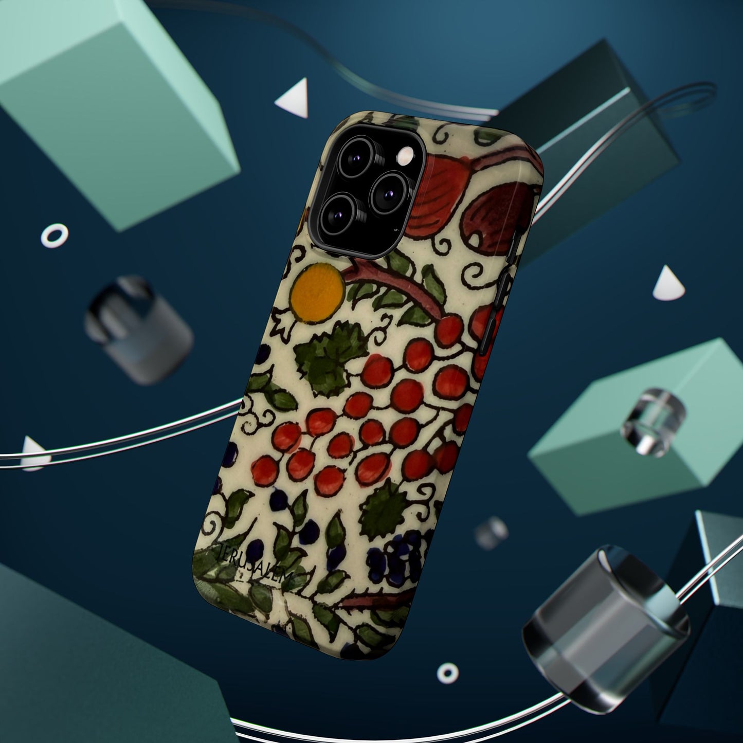 Jerusalem City Fruits Design Iphone Magnetic Tough Case