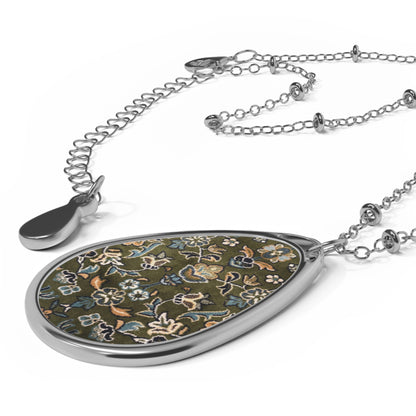 Elegant Oval Rawdah Necklace