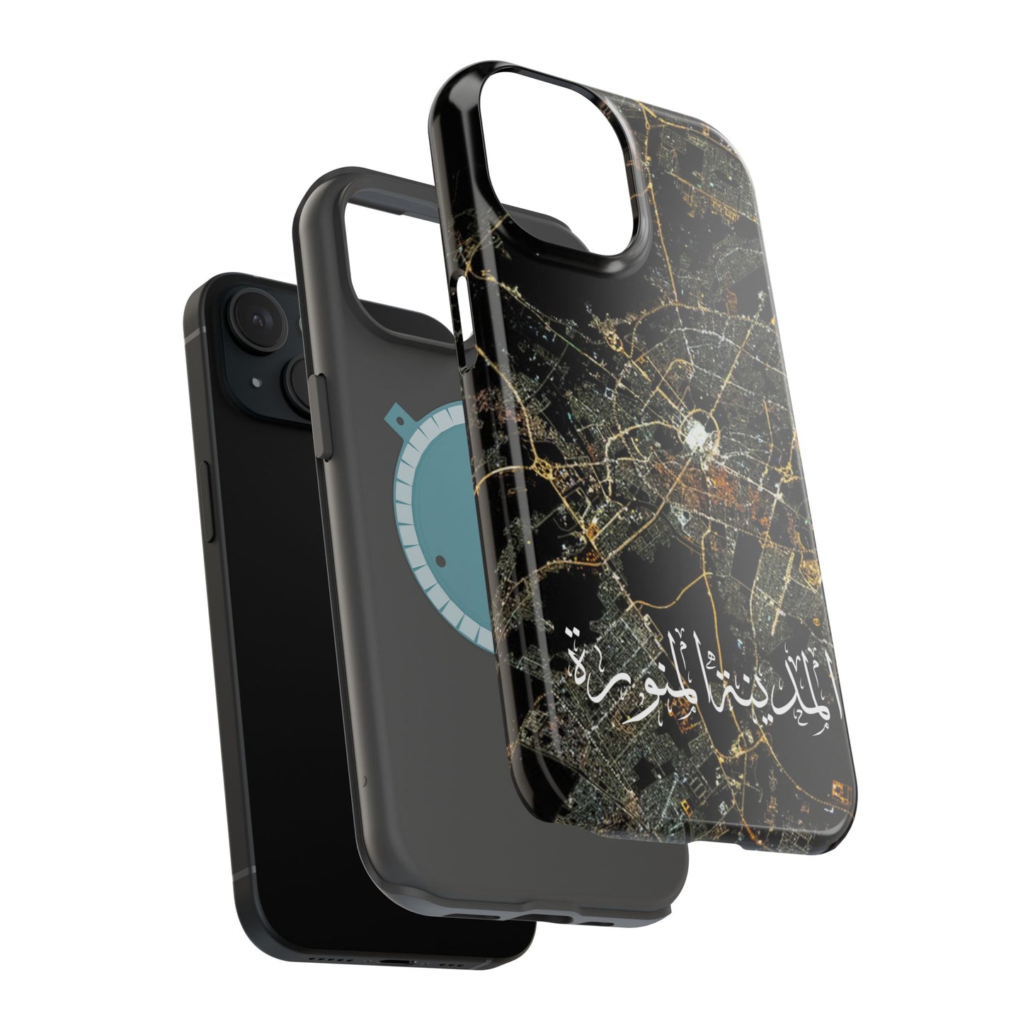 Al Madina Munawarah from Space - City of Lights- Iphone Magnetic Tough Cases