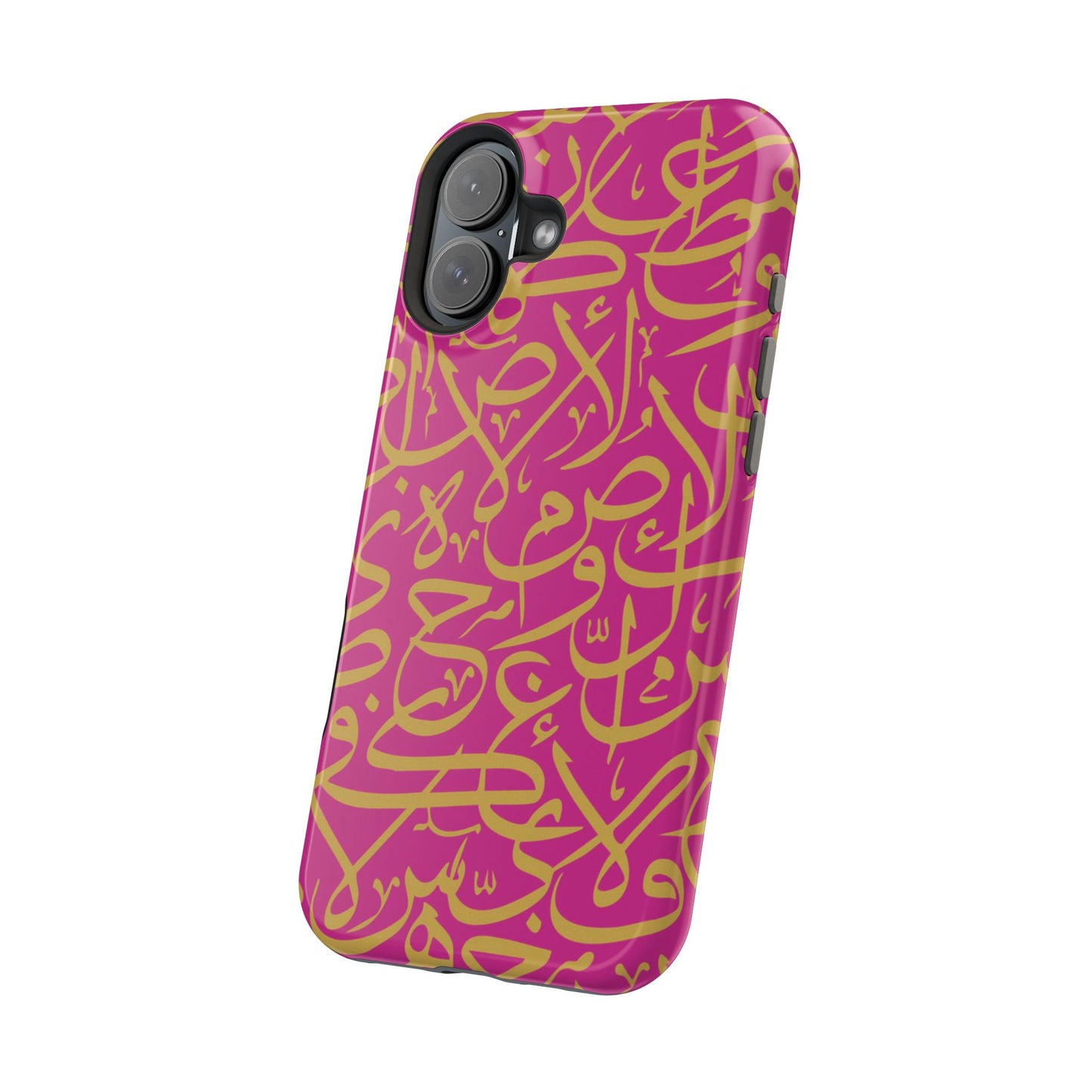 Pink and Gold Arabic Letters  Iphone Magnetic Tough Cases