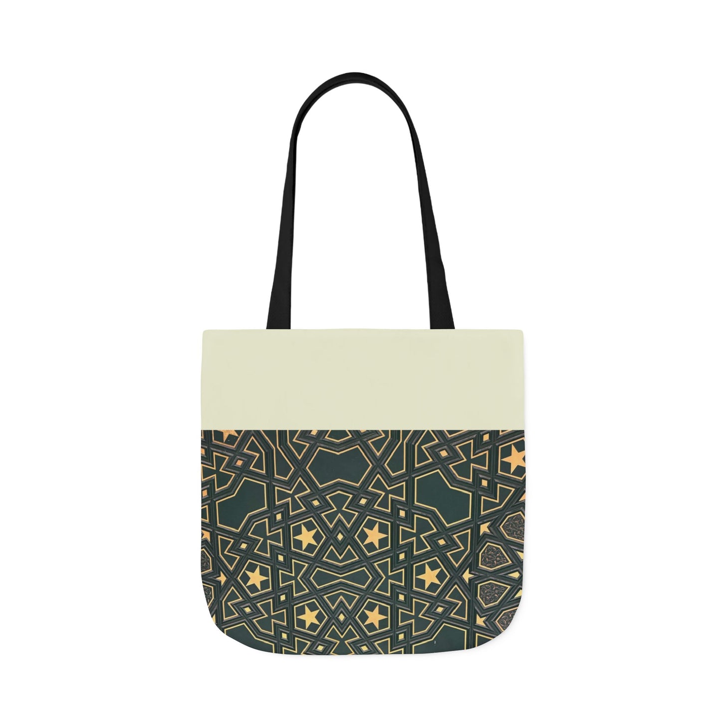 Masjid Al Haram Door Canvas Tote Bag, 2-Color Straps