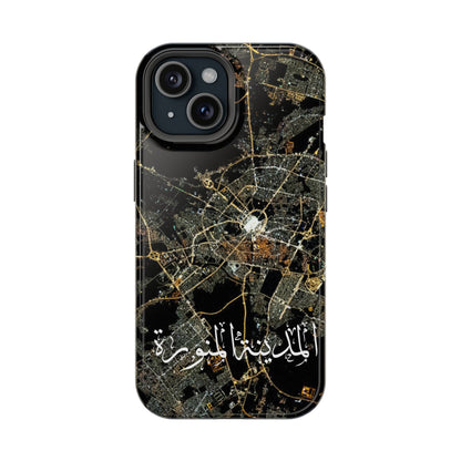 Al Madina Munawarah from Space - City of Lights- Iphone Magnetic Tough Cases