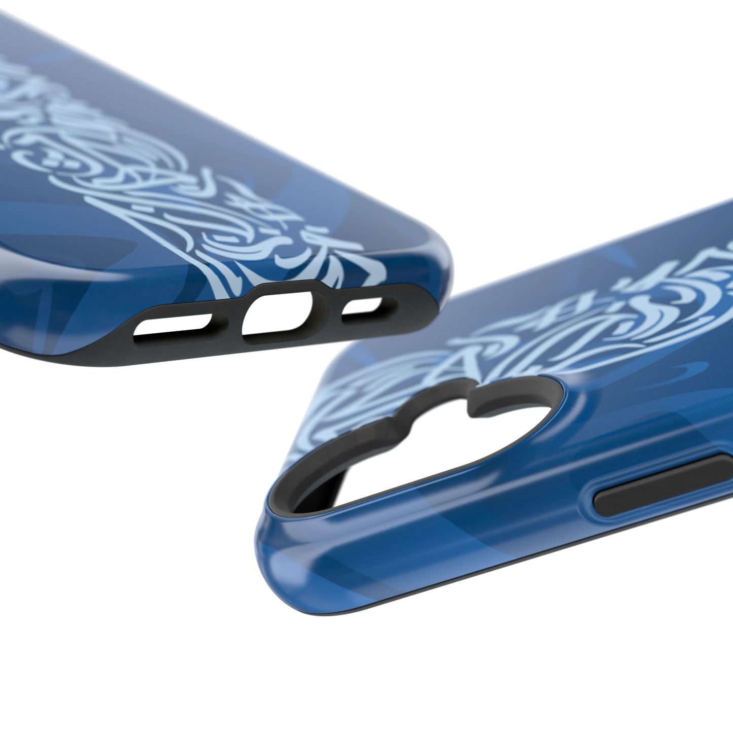 Arabic Blue Calligraphy Design Iphone Magnetic Tough Case