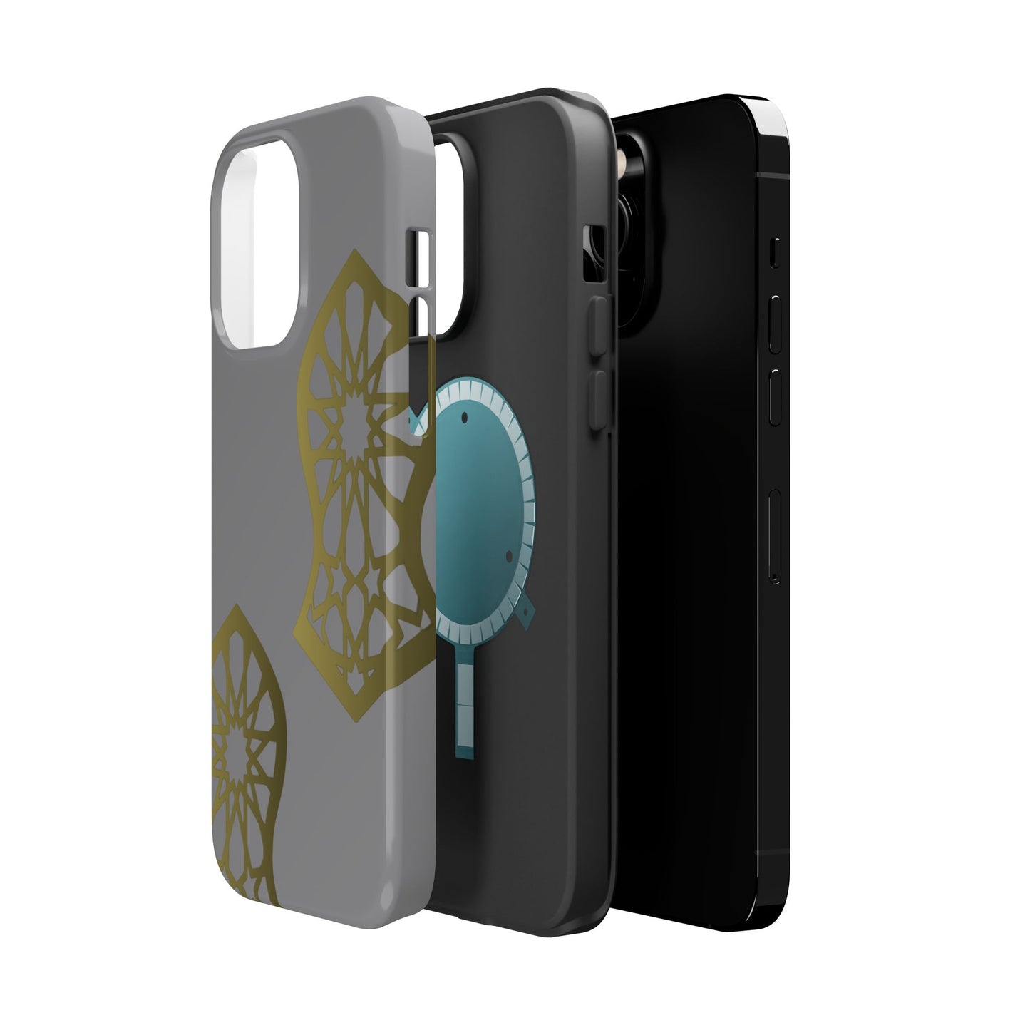 Grey and Gold Sandala Design Iphone Magnetic Tough Cases