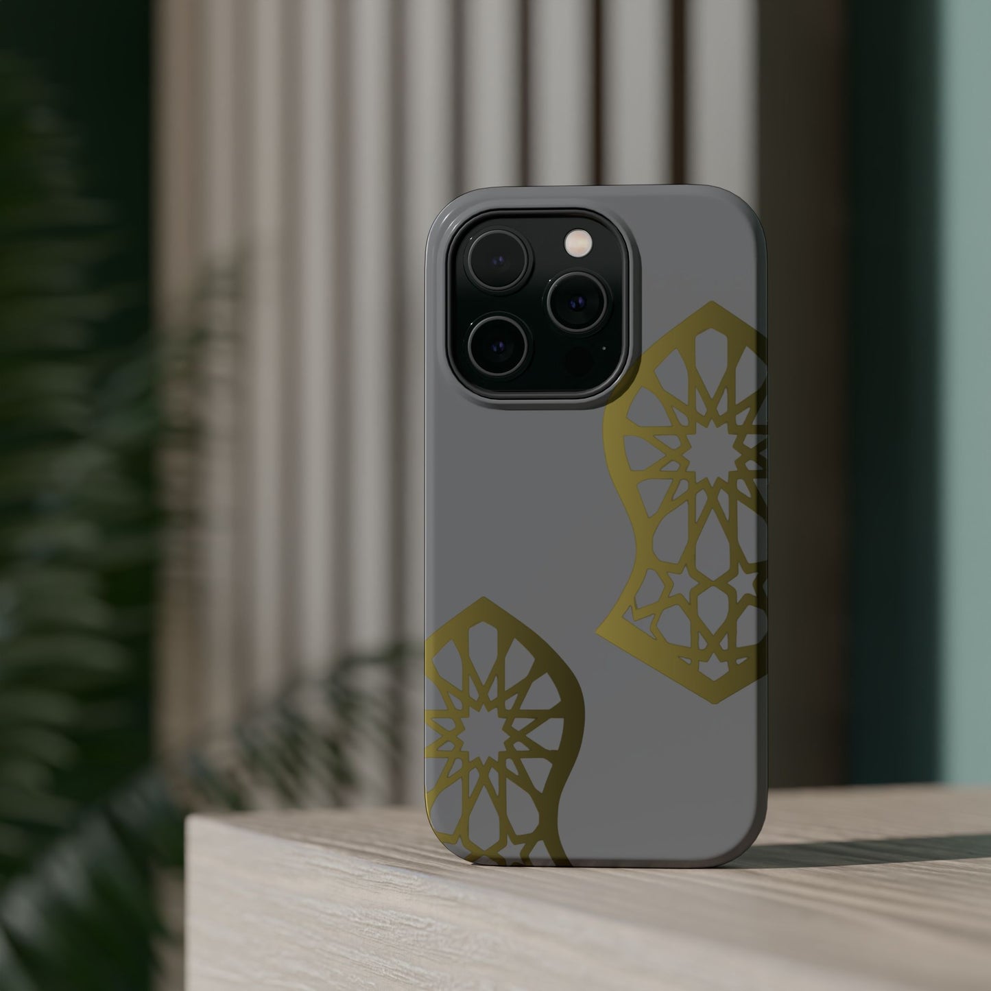 Grey and Gold Sandala Design Iphone Magnetic Tough Cases