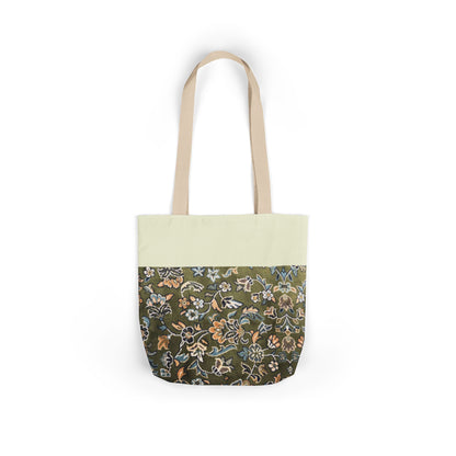 Rawdah Canvas Tote Bag, 3-Color Straps