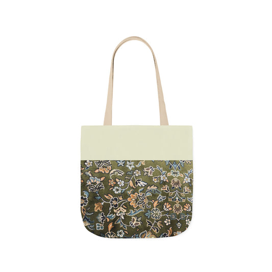 Rawdah Canvas Tote Bag, 3-Color Straps