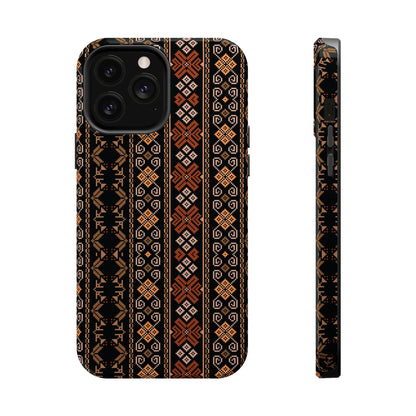 Floral Tatriz geometric Design - Iphone Magnetic Tough Case