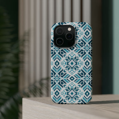Teal Tatriz  Design - Iphone Magnetic Tough Case