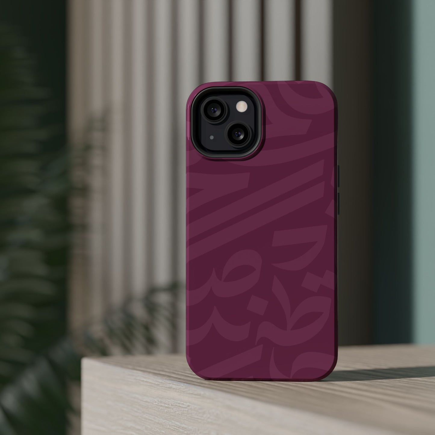 Pink calligraphy Design - Iphone Magnetic Tough Case
