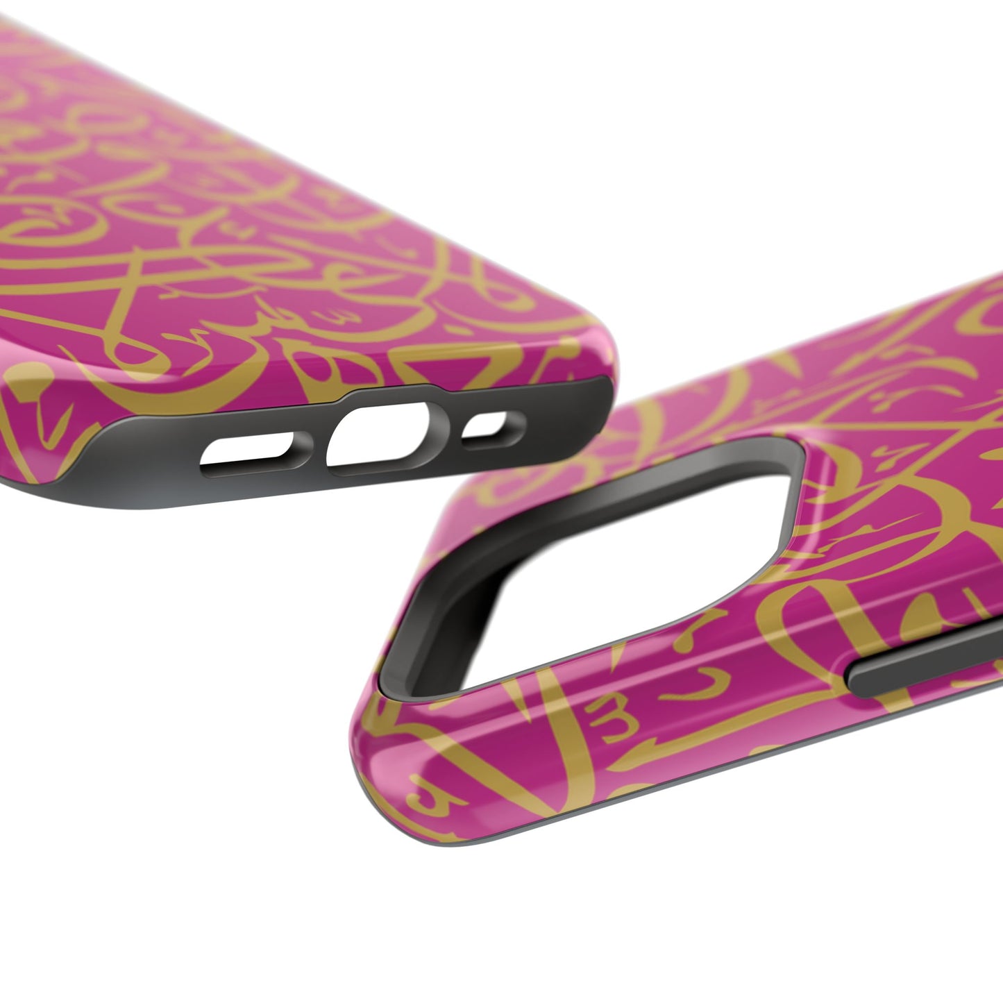 Pink and Gold Arabic Letters  Iphone Magnetic Tough Cases