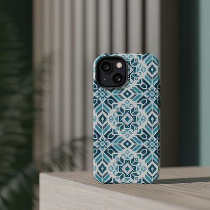 Teal Tatriz  Design - Iphone Magnetic Tough Case