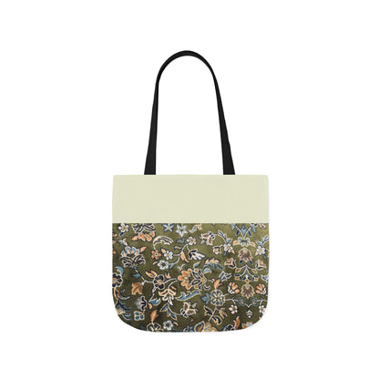 Rawdah Canvas Tote Bag, 3-Color Straps