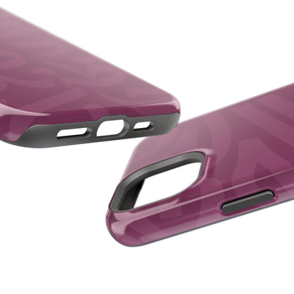 Pink calligraphy Design - Iphone Magnetic Tough Case