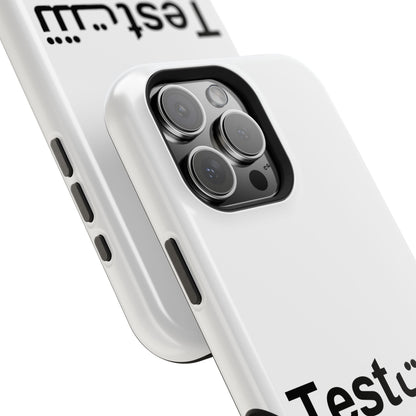 Magnetic Impact-Resistant Phone Case — Minimal "Test" Bilingual Design