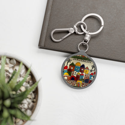 Jerusalem City  charm/ key ring - Perfect Gift