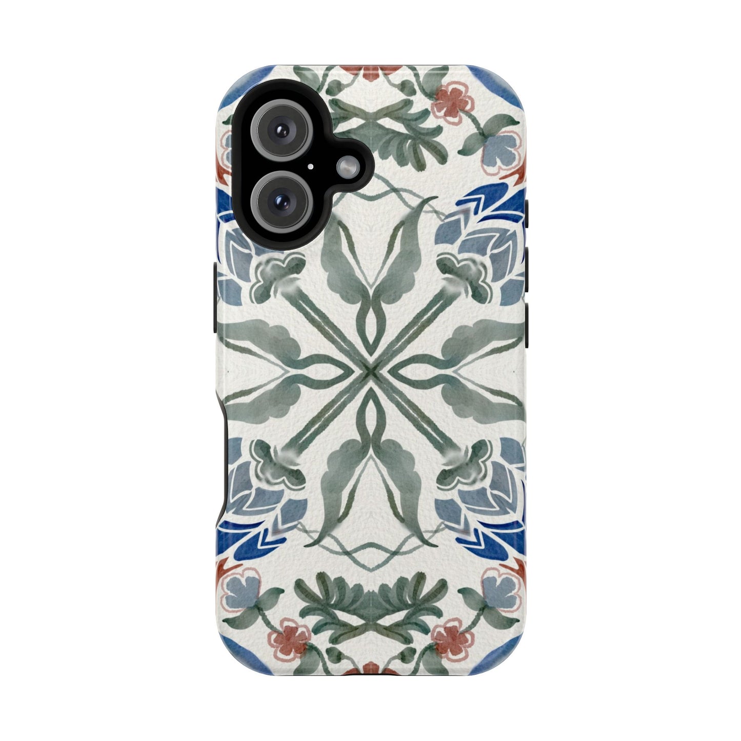 Blue flowers Iphone Magnetic Tough Cases