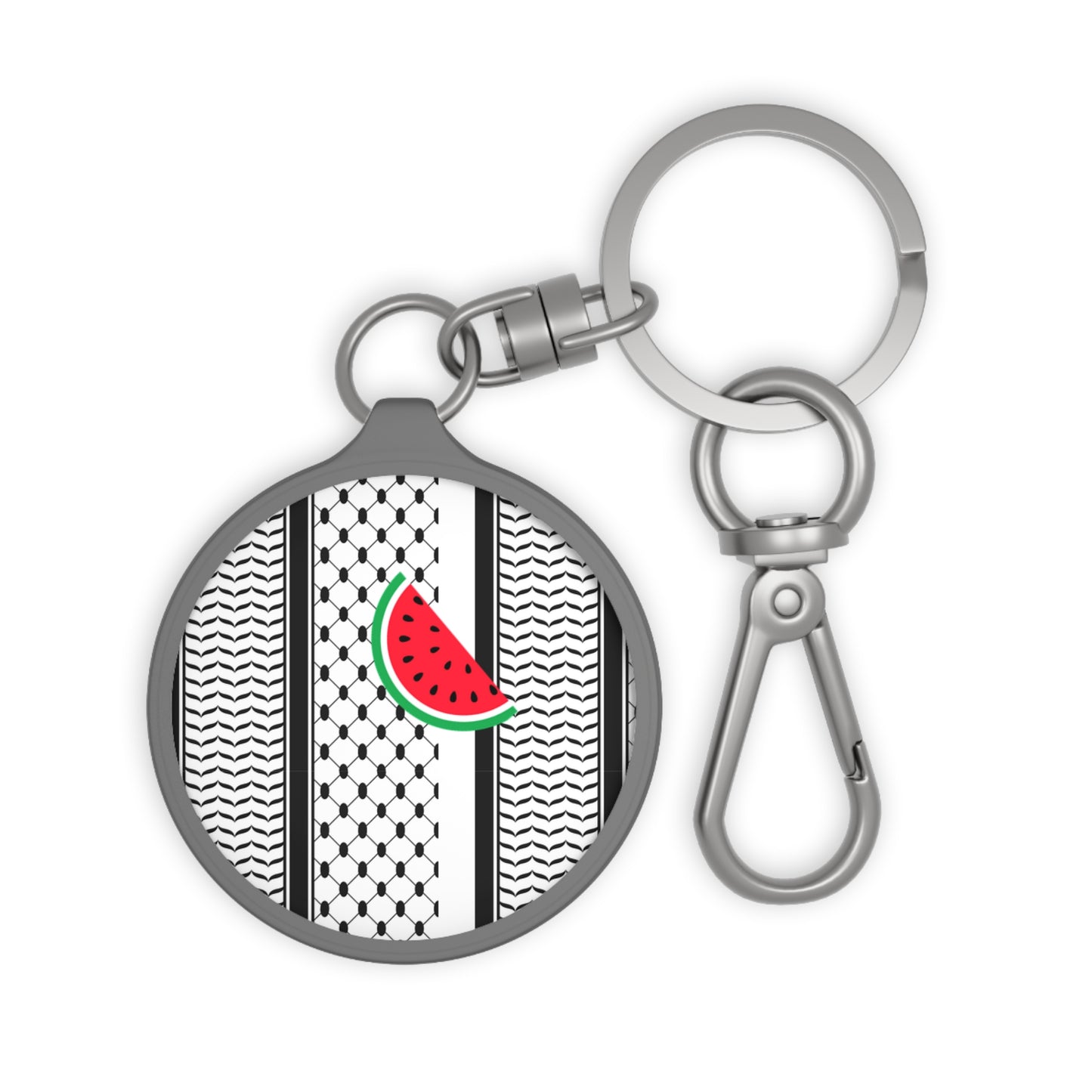 Black and White Kufie charm/ key ring - Perfect Gift