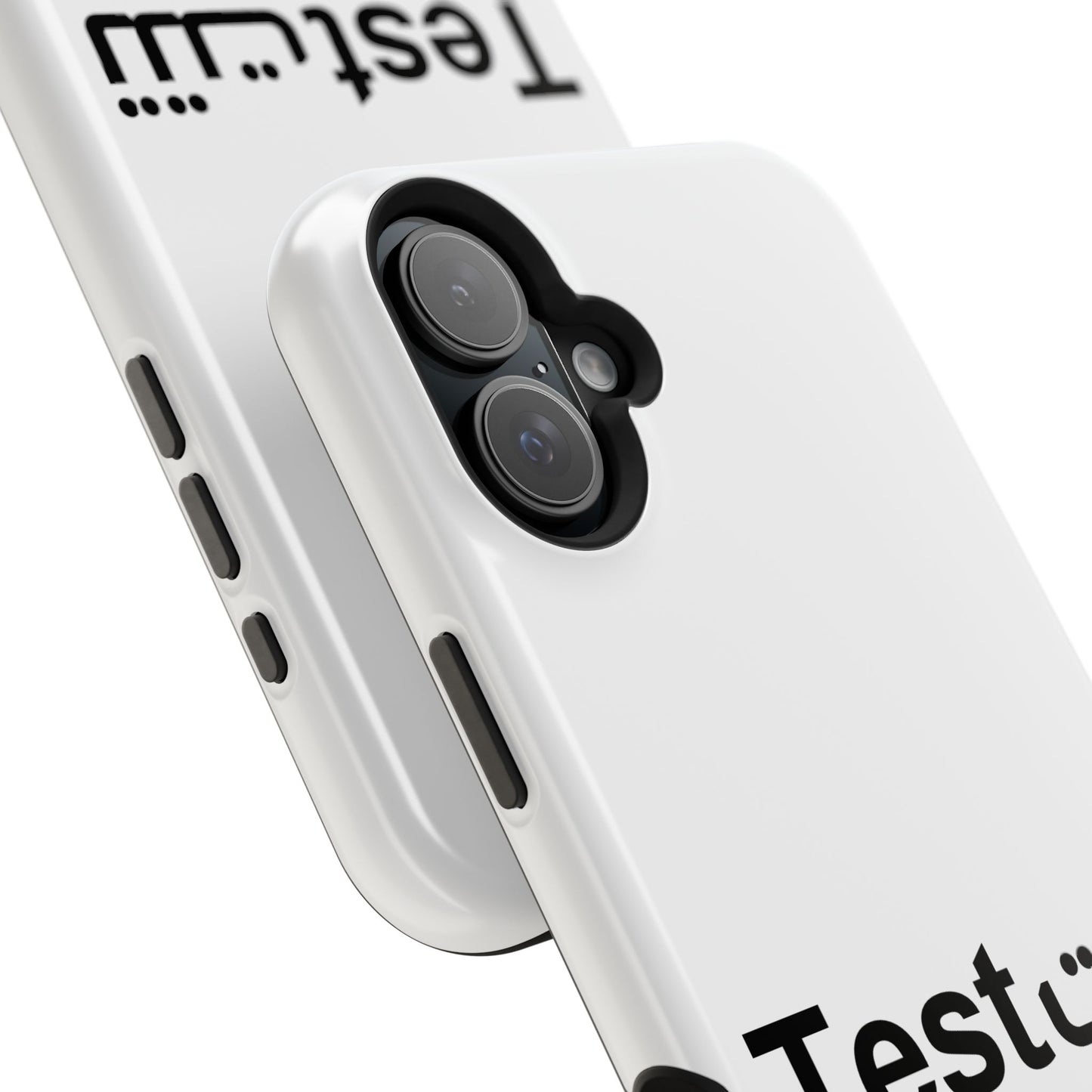 Magnetic Impact-Resistant Phone Case — Minimal "Test" Bilingual Design