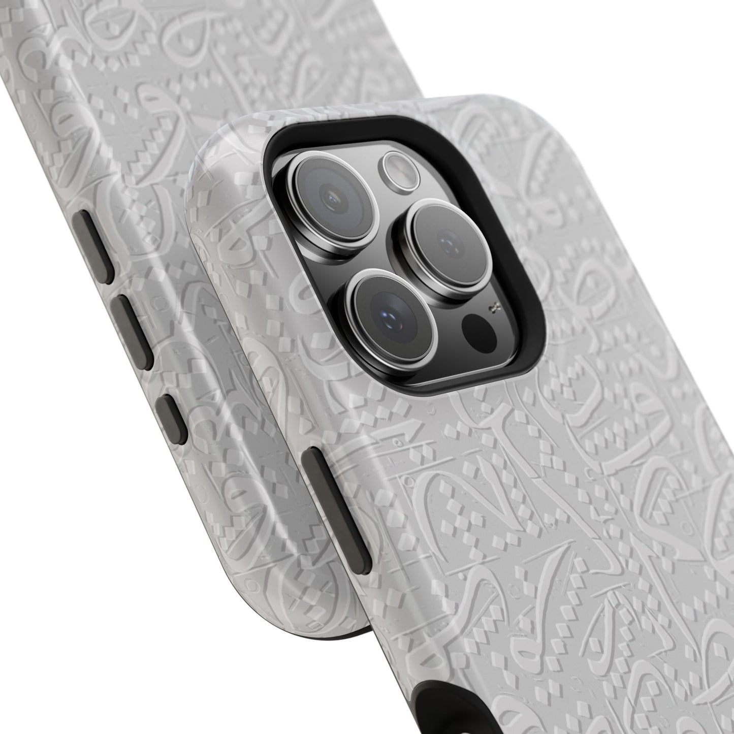 White Arabic calligraphy letters - Iphone Magnetic Tough Case