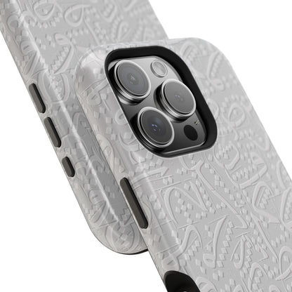 White Arabic calligraphy letters - Iphone Magnetic Tough Case