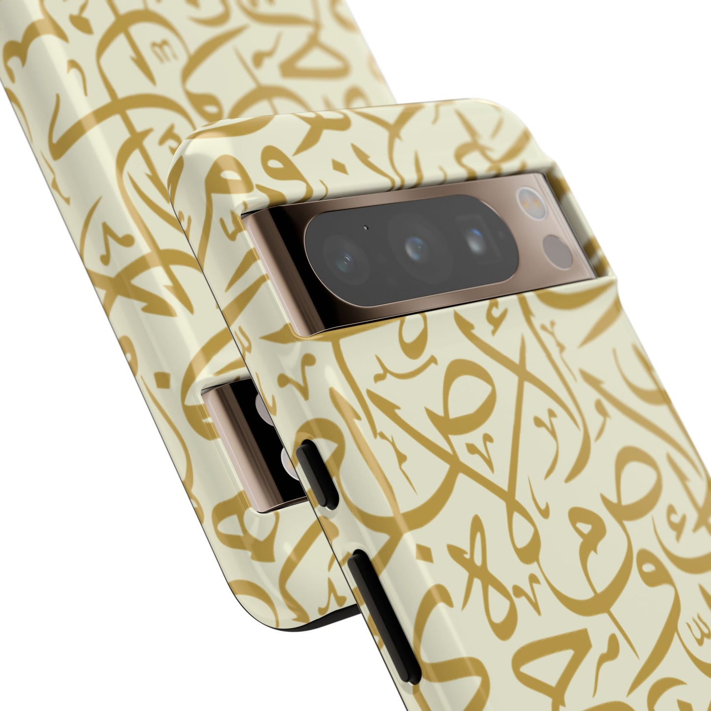 Beige and Gold Arabic Calligraphy Google and Samsung Tough Cases